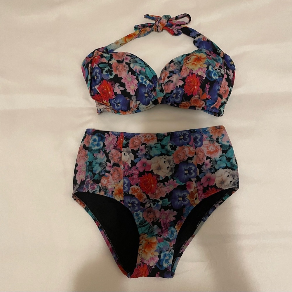 ASOS Floral High-Waisted Bikini